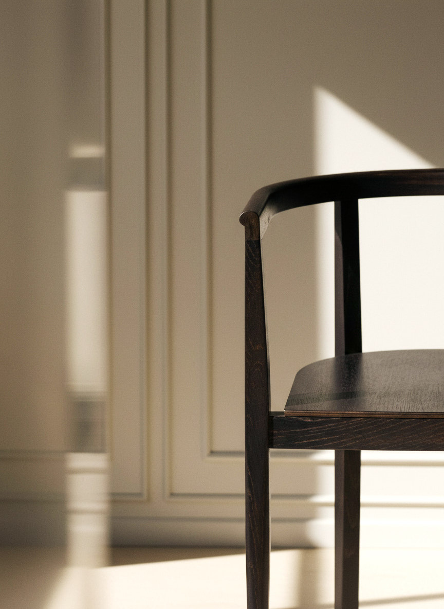 AI Crafted Photography by DALY Paris based studio - Elé Chair - Ann Demeulemeester - Serax