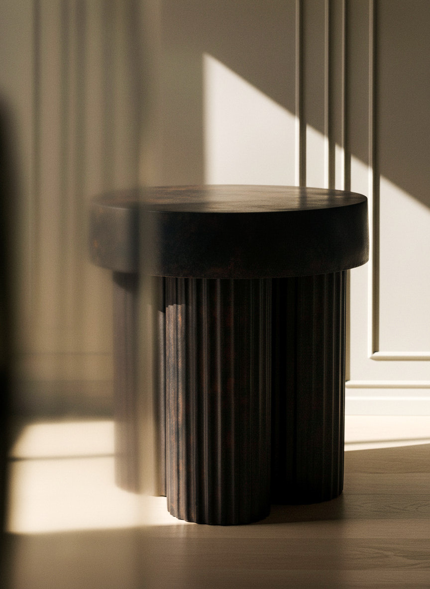 AI Crafted Photography by DALY Paris based studio - Gear Table Norr11 - Earth 3